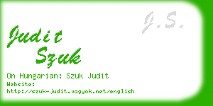 judit szuk business card